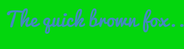 Image with Font Color 428ABE and Background Color 03D60D